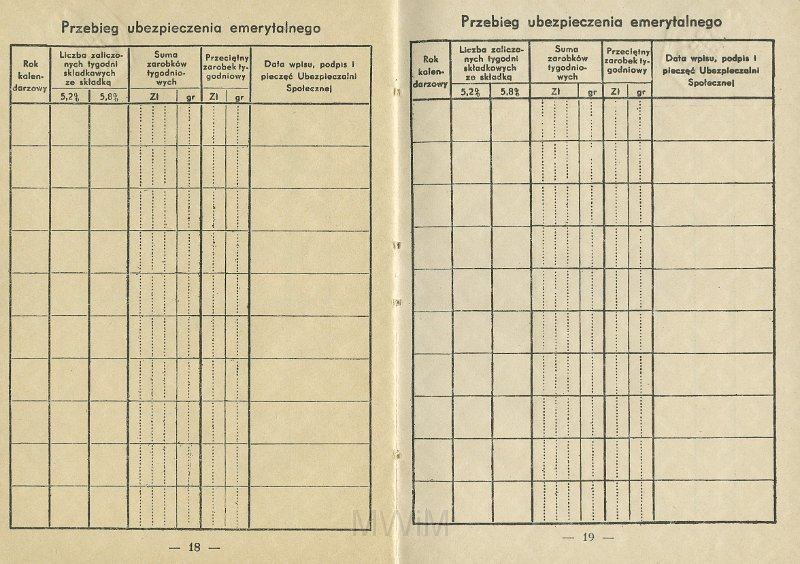 KKE 5431-12.jpg - Dok. Legitymacja ubezpieczeniowa. Legitymacja wydana przez Ubezpieczenia Społeczne w Wilnie dla Michała Katkowskiego (ur. w Taboryszkach), Wilno, 4 IV 1936 r.